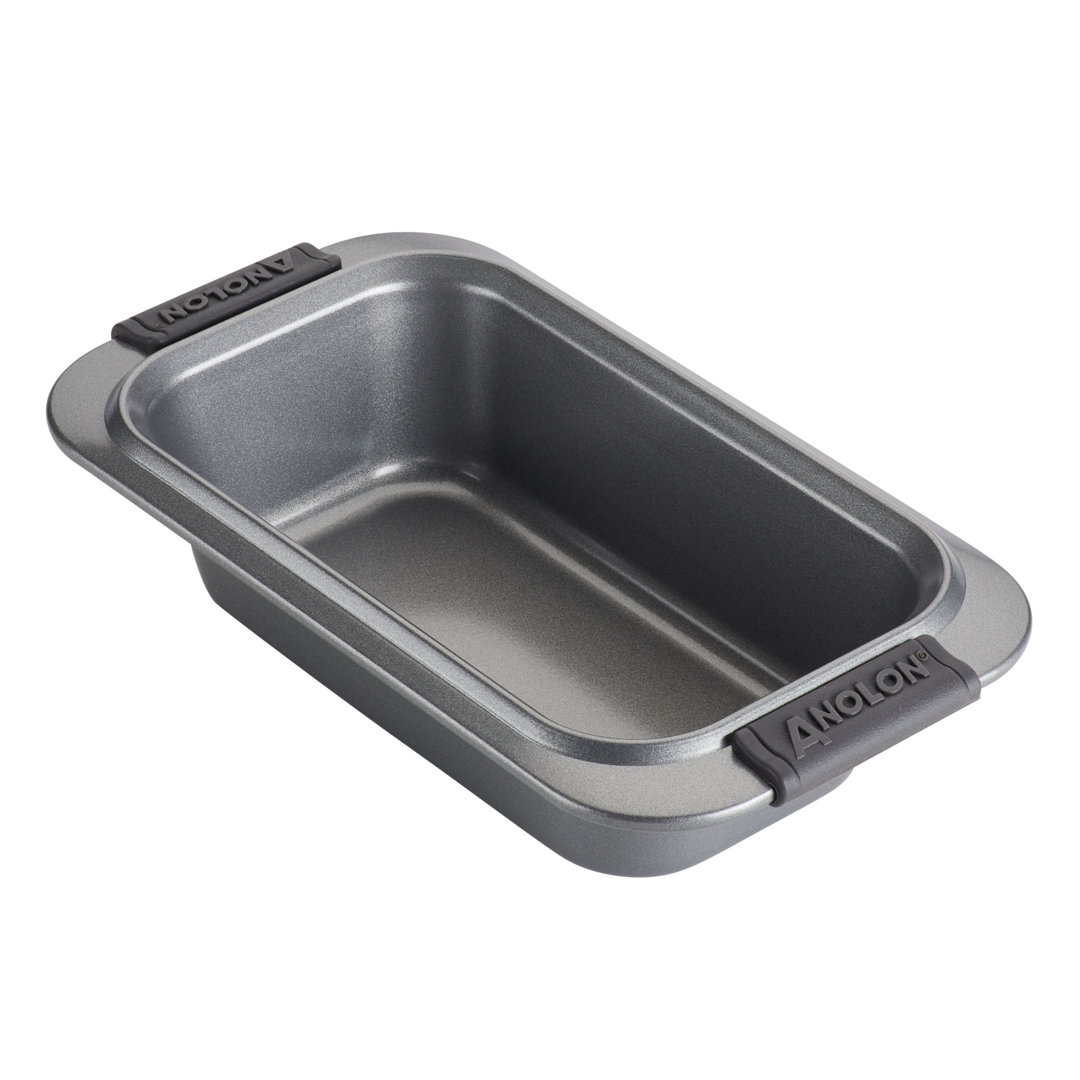Anolon Advanced Bakeware Nonstick Loaf / Meatloaf / Bread Pan, 9 Inch x 5 Inch, Gray Anolon