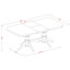 Ensemble de salle à manger 7 pièces composé d'une table de salle à manger rectangulaire avec rallonge papillon et 6 chaises de cuisine, 40 x 78 pouces, babeurre et cerise-49678167-131979033-131979037