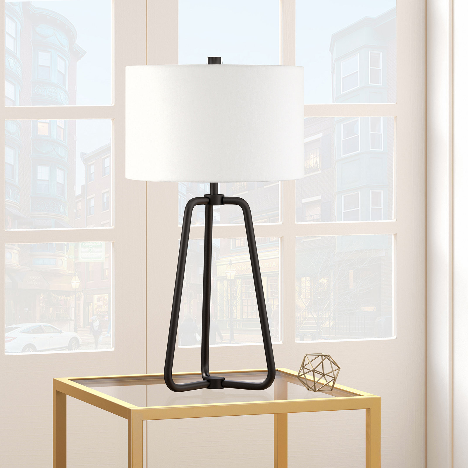 Gio Table Lamp, Blackened Bronze