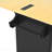 Kitchen Island With Drop Leaf And 2 Seatings, Kitchen Table Set With Storage Cabinet, Drawers, Door Shelves And Power Outlet-1947286685