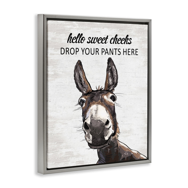 Cadre flottant Sweet Cheek Laundry, Cadre flottant gris lustré, H 31 po x l 25 po