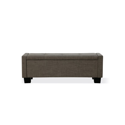 Banc de rangement en tissu