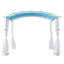 Pergola en métal avec auvent-81839536