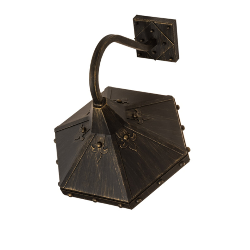 Mystic 1 - Light Armed Sconce, Gold Flemish
