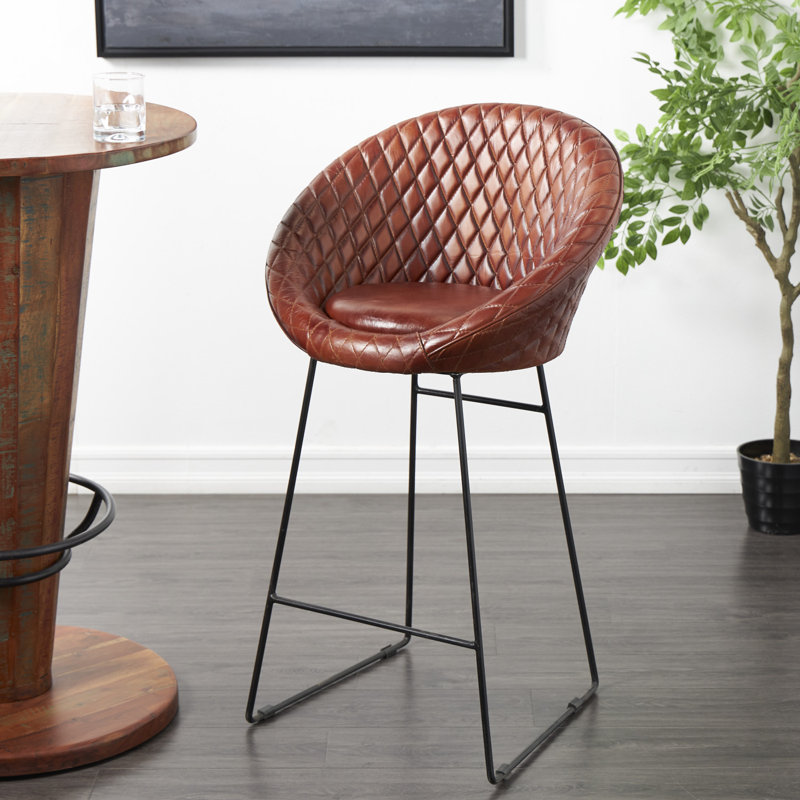Tabouret Nayvia, Brun