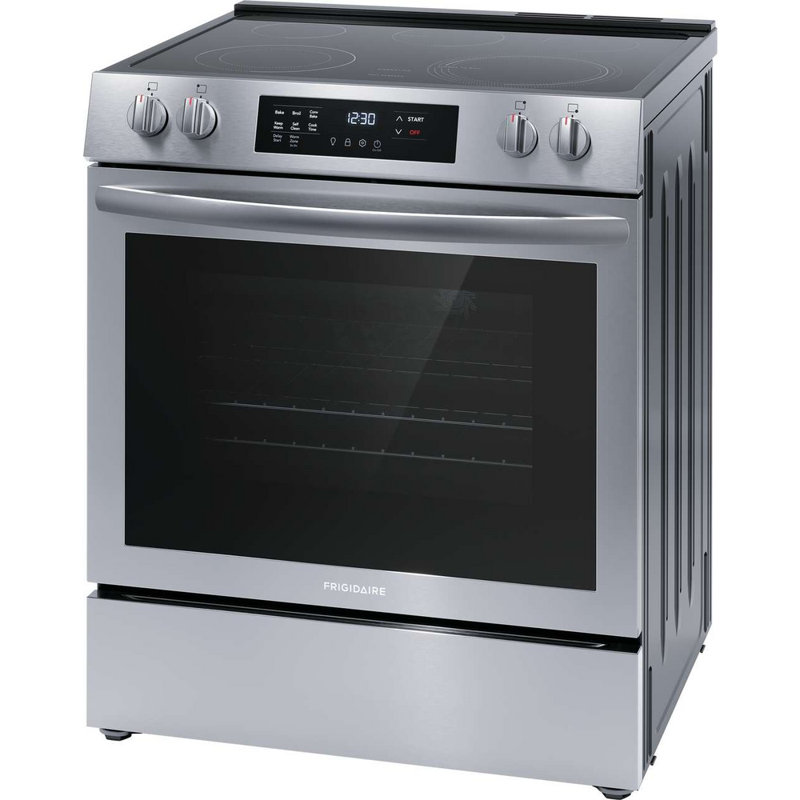 Frigidaire 30" 5-Burner Element Slide-In Front Control Self-Cleaning Electric Range, Stainless steel