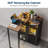 360° Rotating Bar Cabinet With LED Lighting-1164258451
