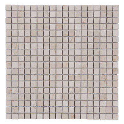 12" x 12" Marble Grid Mosaic Wall & Floor Tile