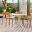 Chaise d'appoint en polypropylène orange tropical - conception monobloc pour l'intérieur et l'extérieur (ensemble de 4)