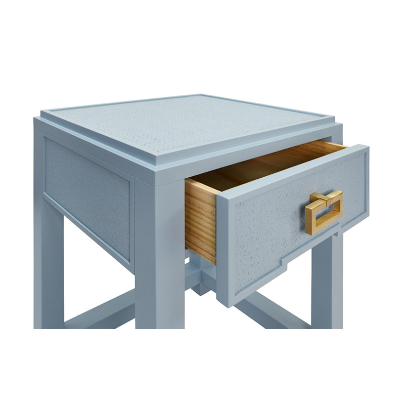 Jean End Table, Blue