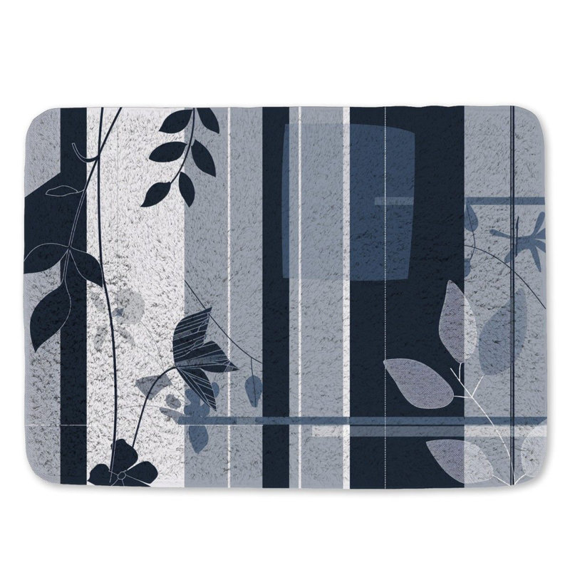 Tapis de bain Botanical Lines, Simple - L 24 po x l 17 po