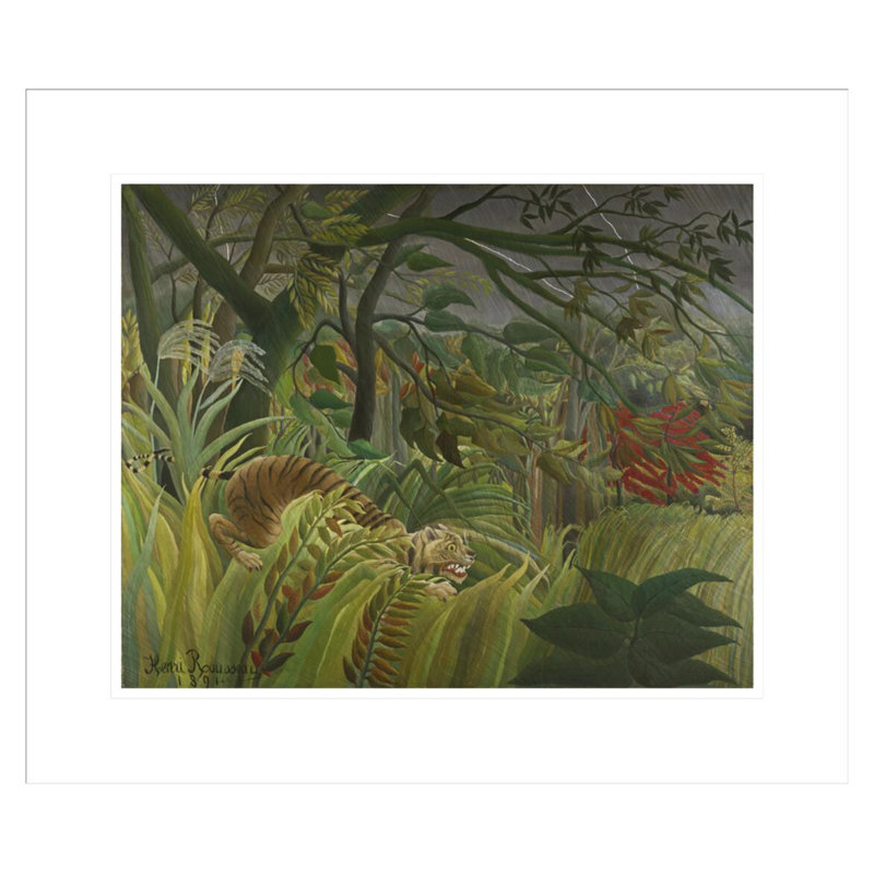Surpris! par Henri Rousseau - Impression numérique sur estampe numérique, H 17,75 po x l 20,79 po