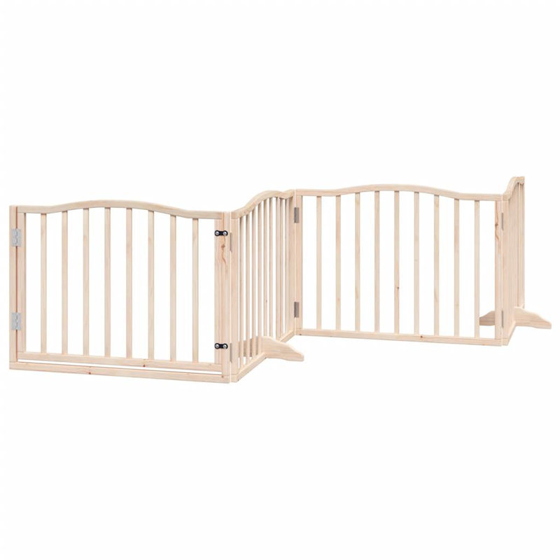 Reshunda Solid Wood Dog House Door, Beige, 60cm H x 320cm W x 2cm D