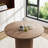 Pedestal Elegant Wood Texture Round Dining Table-483467935-483467934