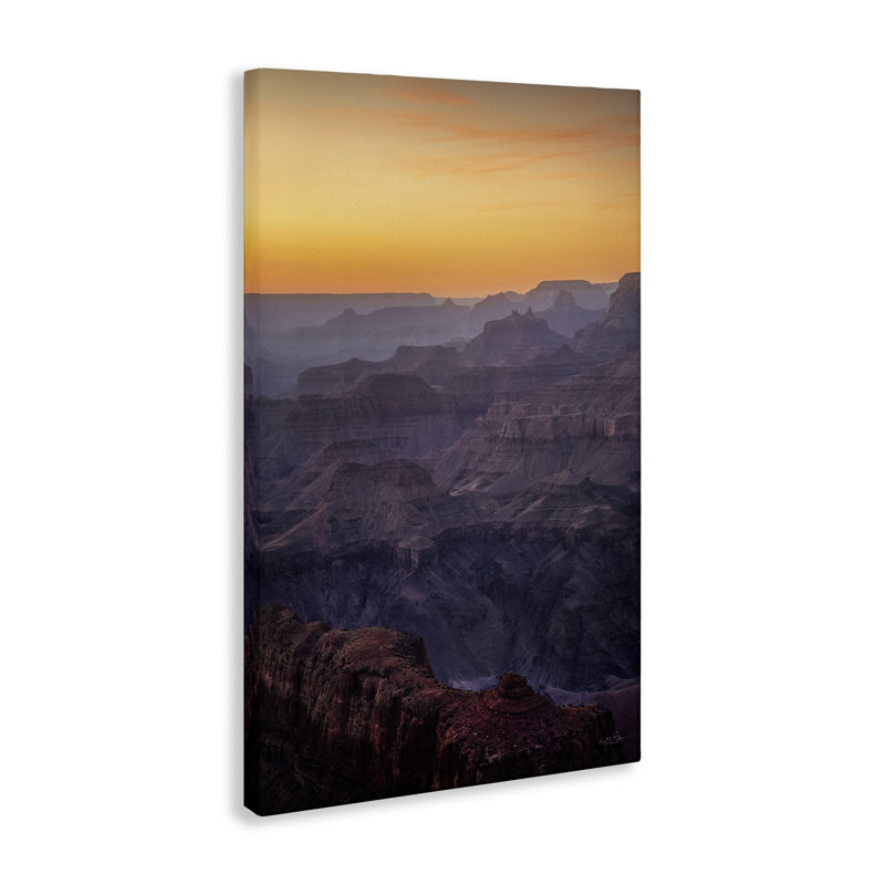 «Orange Sunset Canyon» par Martin Podt, H 36 po x l 24 po