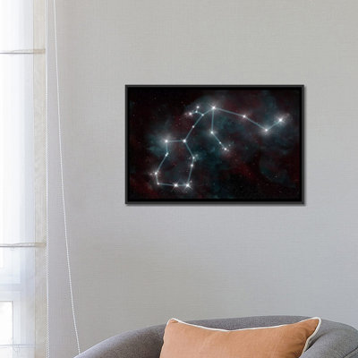 «The Constellation Aquarius The Water Bearer» par Marc Ward, reproduction d'art sur toile tendue