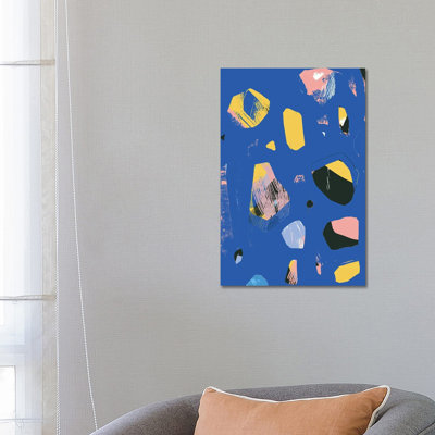 Rocks In Blue by Jilli Darling - Wrapped Canvas Painting
