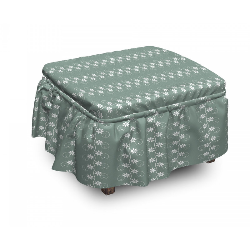 Box Cushion Ottoman Slipcover