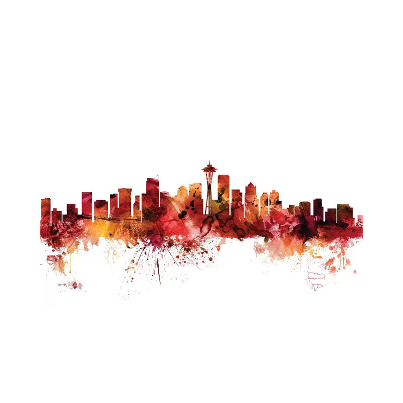 Seattle, Washington Skyline by Michael Tompsett - Wrapped Canvas Gallery-Wrapped Canvas Giclée