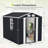 Campcraft 8x6 FT Outdoor Storage Shed, Metal Tool shed & Outdoor Storage with Lockable Doors & Air Vents, for Backyard Garden Patio, Dark Gray