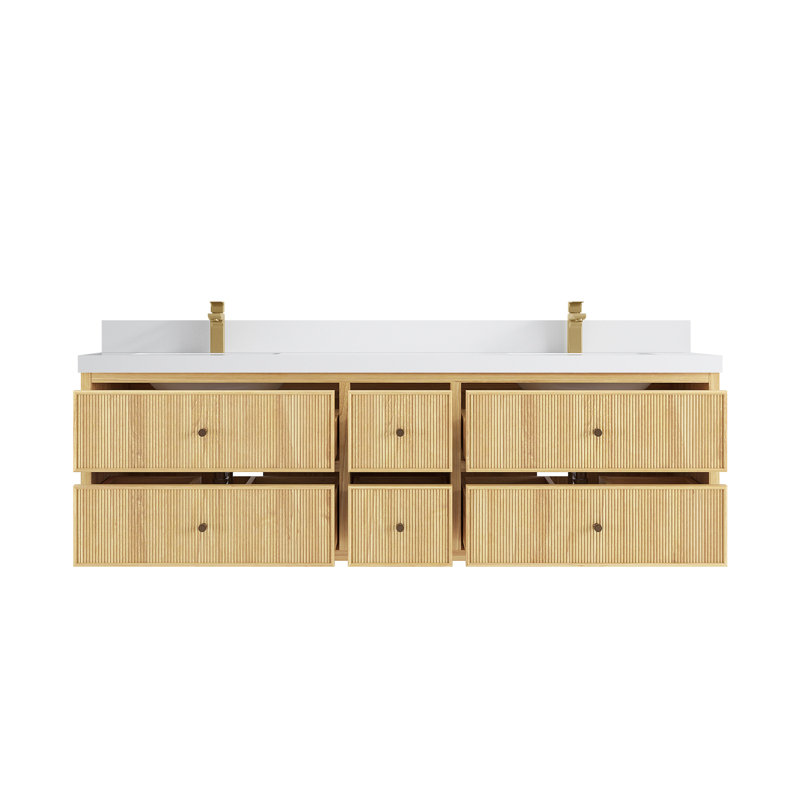 Ensemble de meuble-lavabo double 72 po Sonoma, Blanc