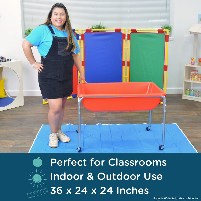 Medium Red Sensory Table - 24" Table and Lid