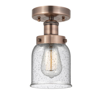 Chelsi Glass Semi Flush Mount