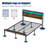 Full Size Metal Bed Frame with LED Headboard – Heavy-Duty Steel Slats + Under-Bed Storage