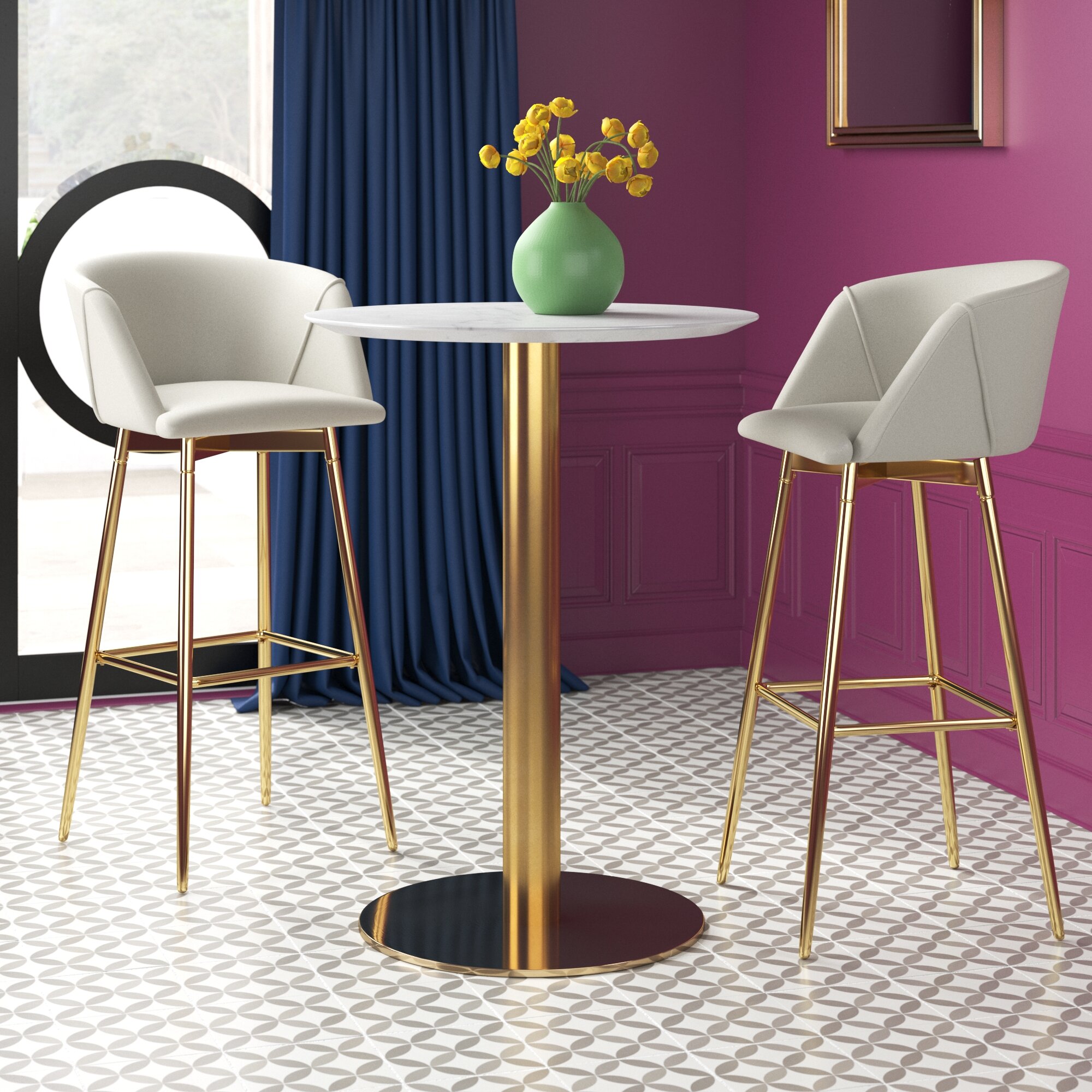 Etta Avenue™ Arlotta Counter Height Pedestal Dining Table | Wayfair