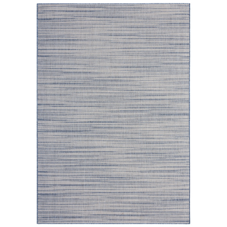Nicole Miller Abstract Blue Indoor / Outdoor Area Rug