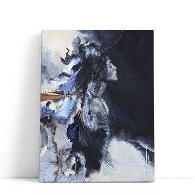 Bleu imperfection - reproduction d'art sur toile