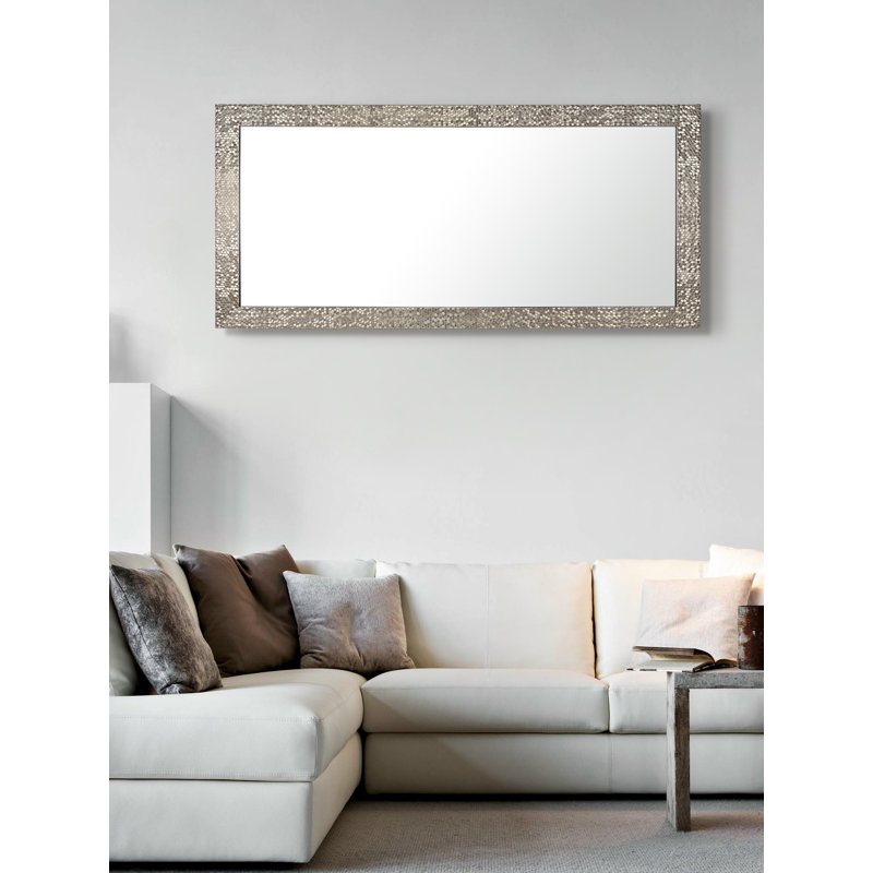 Ingulf Metal Flat Wall Mirror, Champagne, 143cm H x 73cm W 