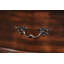 Table de chevet avec trois tiroirs, table de chevet en bois