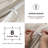  Bedsure Duvet Cover Full Size with Fitted Sheet - 4 Pieces Prewashed Cotton-Like Extra Soft Bedding Set-106246519-106246516