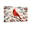 Oiseaux d'hiver de Noël Cardinal pin rouge