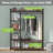 47.24" Freestanding Closet Organizer with 6 Shelves and Hanging Bar