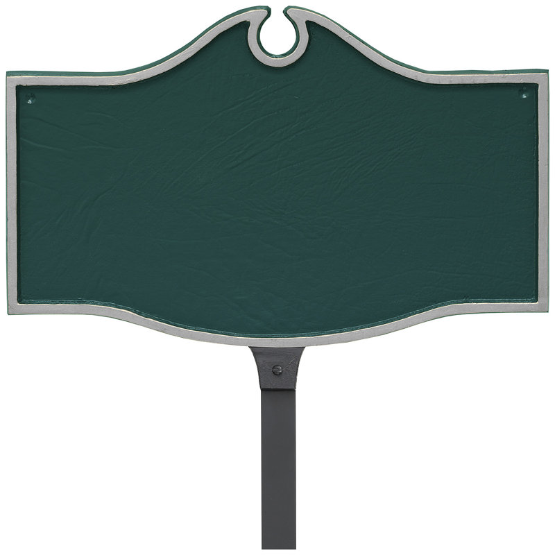 Colonial Petite Address Sign Plaque with Lawn Stake, Yes