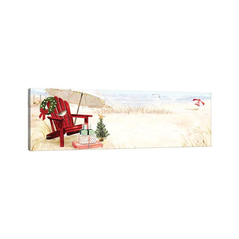 Christmas Coast Collection D by Victoria Borges - Wrapped Canvas Panoramic Painting, 152.4 cm H x 50.8 cm W x 3.175 cm D
