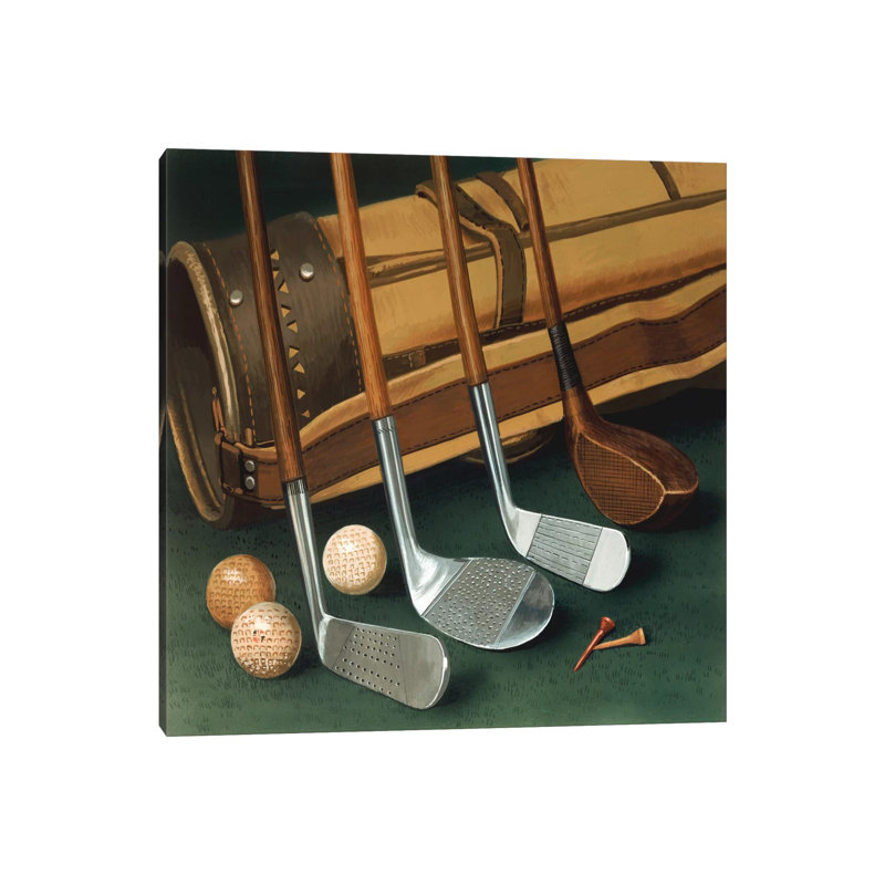 Club Line Up (Golf) by William Vanderdasson - Wrapped Canvas Print, 93.98 cm H x 93.98 cm W x 1.91 cm D