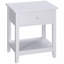 Table de bout, table d'appoint à 2 niveaux avec tiroir et tablette de rangement, table d'appoint moderne-857482453