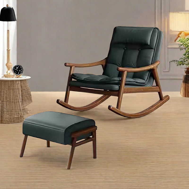 Chaise berçante Nordic, Vert