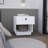 Paris 1 Drawer Nightstand , End Table, Side Table Open Lower Shelf -White-1750435680