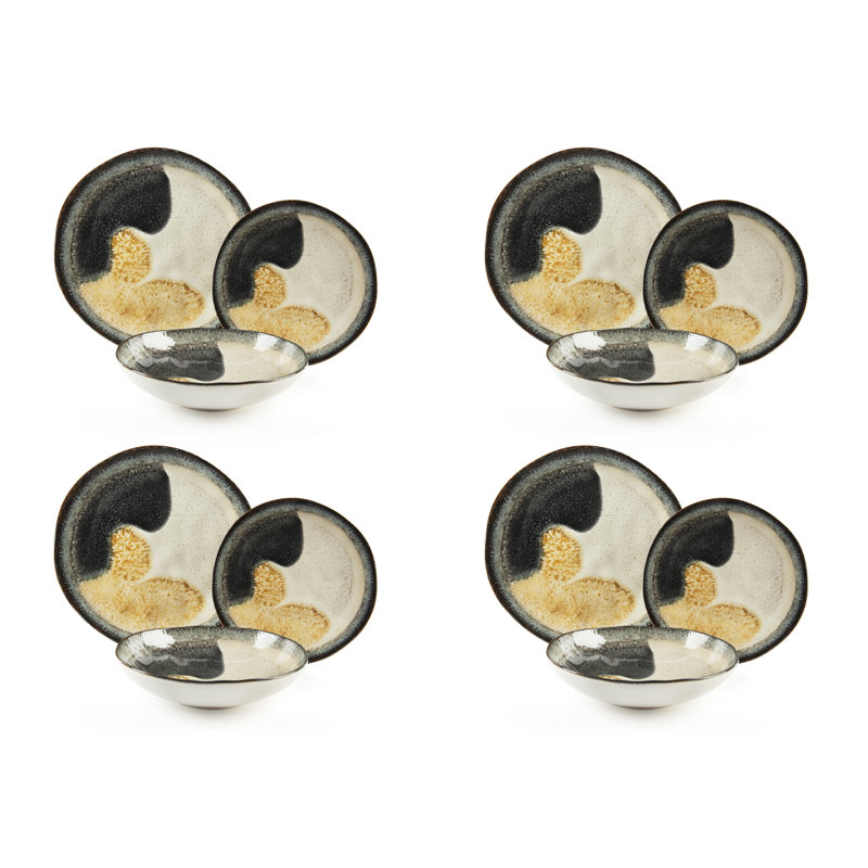 Dioniso Piece Ceramic Dinnerware Set - Service for 4