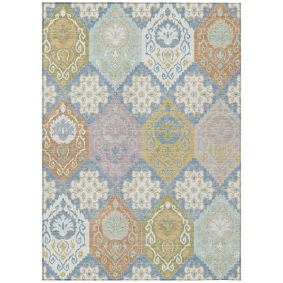 Machine Washable Indoor/Outdoor Chantille ACN2588 Panel Rug
