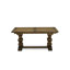 Ensemble de table de salle à manger 11 pièces comprenant une table de salle à manger rectangulaire avec rallonge amovible et 10 chaises rembourrées en tissu gris, Jacobean-2097424670-2033030739
