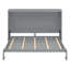 Lit escamotable double pleine grandeur, gris-832066587-832066586