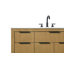 Meuble-lavabo double 84 po en teck miel-119513600