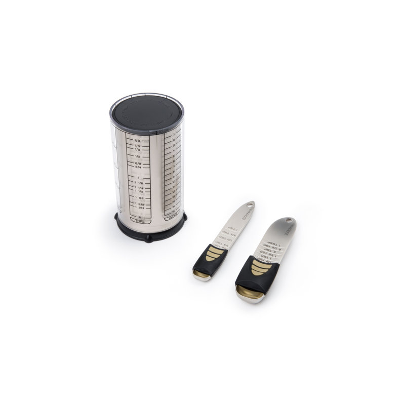 KitchenArt Pro Essentials Gift 3-Pieces Measuring Cup and Spoon Set