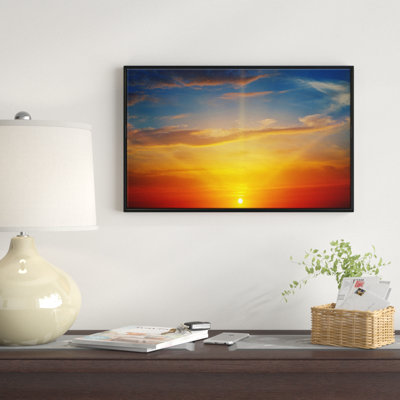 " Sunlight In Sky Above Horizon "