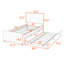 Twin Upholstered Platform Bed with Trundle-212639039